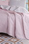 L'essentiel linge de maison Juego de colcha doble Polvo y Gris